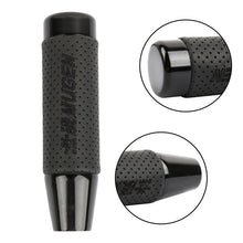 Load image into Gallery viewer, Brand New 13CM Black Universal Mugen Aluminum+Leather Gear Shift Knob Shifter Lever Head
