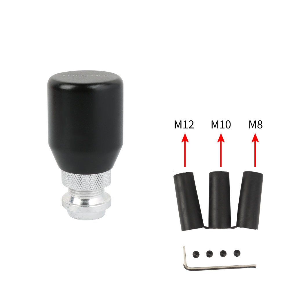 Brand New Racing Universal MOMO Universal Black Gear Shift Knob Metal Shifter Lever Head