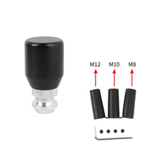 Load image into Gallery viewer, Brand New Racing Universal MOMO Universal Black Gear Shift Knob Metal Shifter Lever Head