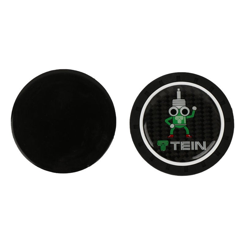 Brand New 2PCS Tein Real Carbon Fiber Car Cup Holder Pad Water Cup Slot Non-Slip Mat Universal