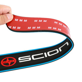 Brand New 4PCS Universal Scion Blue Rubber Car Door Scuff Sill Cover Panel Step Protector