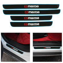 Load image into Gallery viewer, Brand New 4PCS Universal Mazda Blue Rubber Car Door Scuff Sill Cover Panel Step Protector