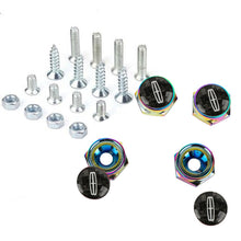 Load image into Gallery viewer, Brand New 4PCS Lincoln Racing Car License Plate Carbon Screw Bolt Cap Cover Screw Bolt