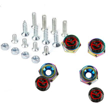Load image into Gallery viewer, Brand New 4PCS Mazda Racing Car License Plate Carbon Screw Bolt Cap Cover Screw Bolt
