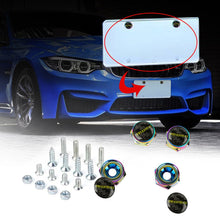 Load image into Gallery viewer, Brand New 4PCS Momo Racing Car License Plate Carbon Screw Bolt Cap Cover Screw Bolt