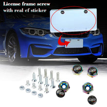 Load image into Gallery viewer, Brand New 4PCS Mugen Racing Car License Plate Carbon Screw Bolt Cap Cover Screw Bolt