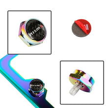 Load image into Gallery viewer, Brand New 4PCS Nismo Racing Car License Plate Carbon Screw Bolt Cap Cover Screw Bolt