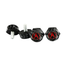 Load image into Gallery viewer, Brand New 4PCS Acura Racing Car License Plate Carbon Fiber Screw Bolt Cap Cover Screw Bolt