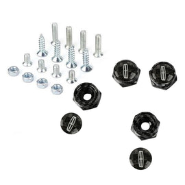 Brand New 4PCS Lincoln Racing Car License Plate Carbon Fiber Screw Bolt Cap Cover Screw Bolt