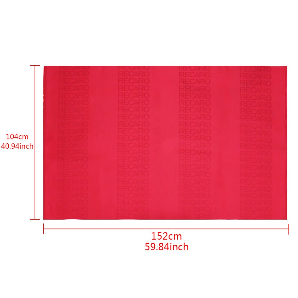 Brand New Graduation Red Recaro Fabric Material SEAT Cover Cloth For Universal Interior