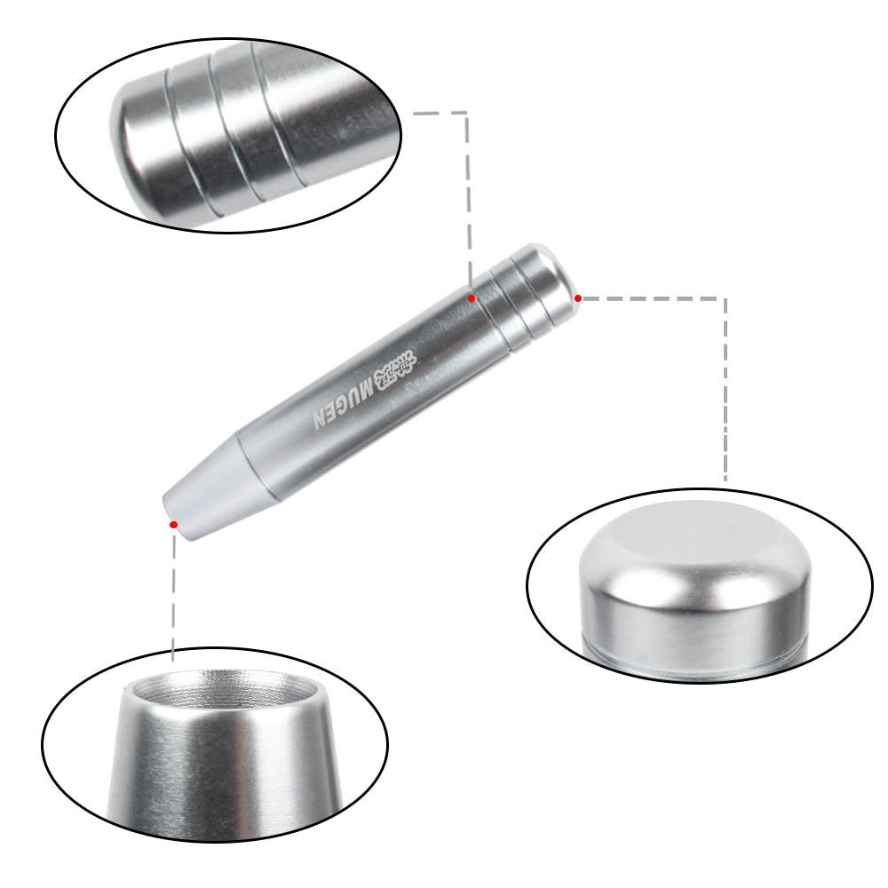 Brand New Universal 18CM JDM MUGEN Silver Manual Transmission shifter 5&6 Speed Shift Knob