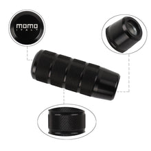 Load image into Gallery viewer, Brand New Universal MOMO Black Aluminum Manual Gear Stick Shift Knob Shifter Lever Head