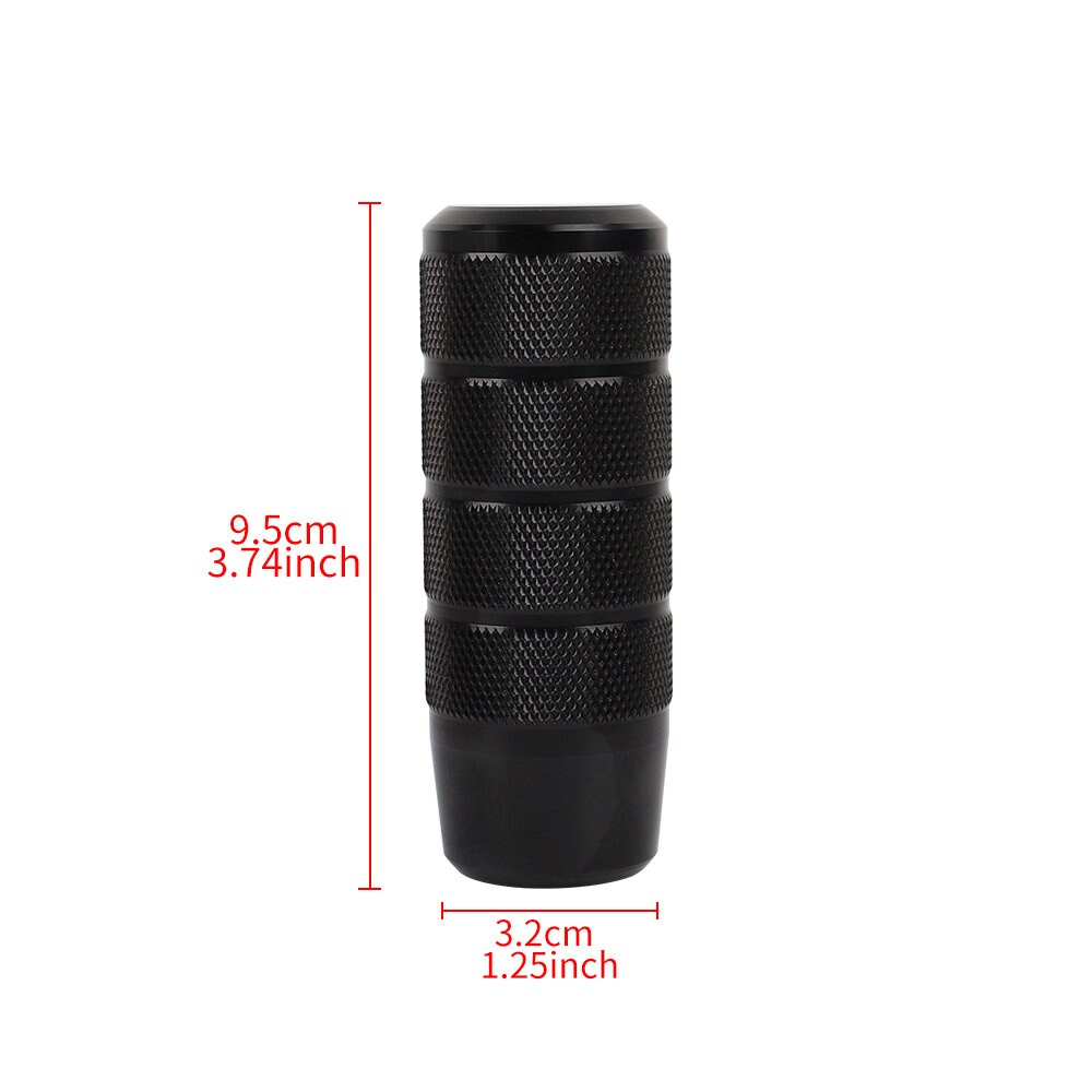 Brand New Universal MUGEN Black Aluminum Manual Gear Stick Shift Knob Shifter Lever Head