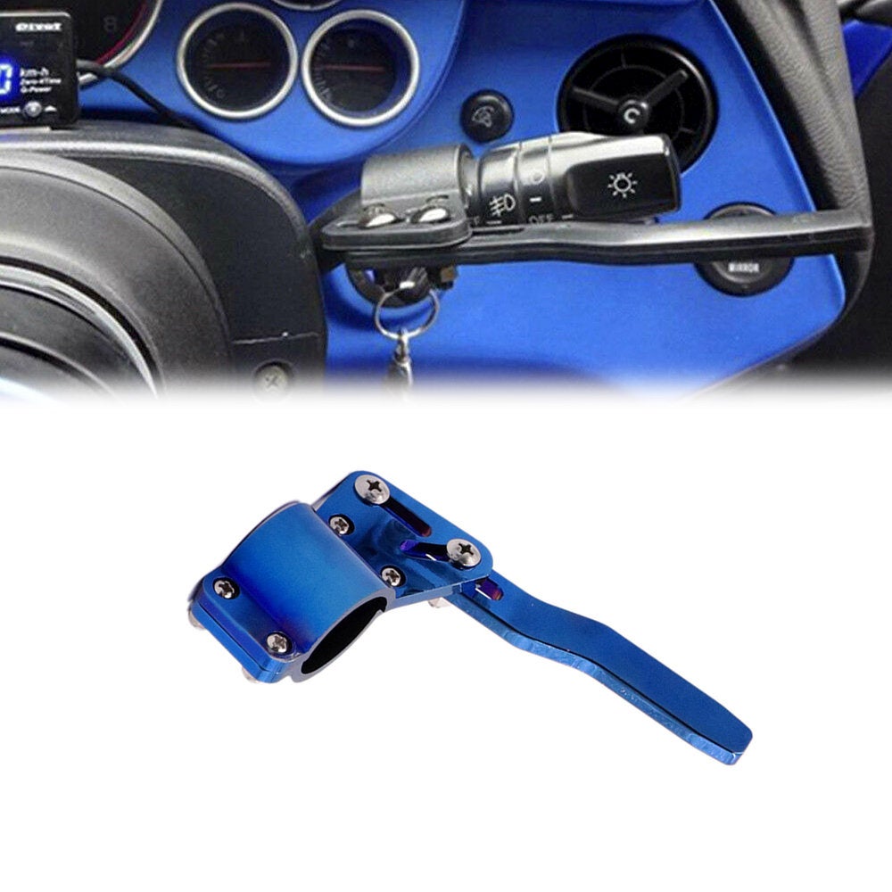 Brand New Universal Car Turn Signal Lever Blue Extender Steering Wheel Turn Rod Position Up