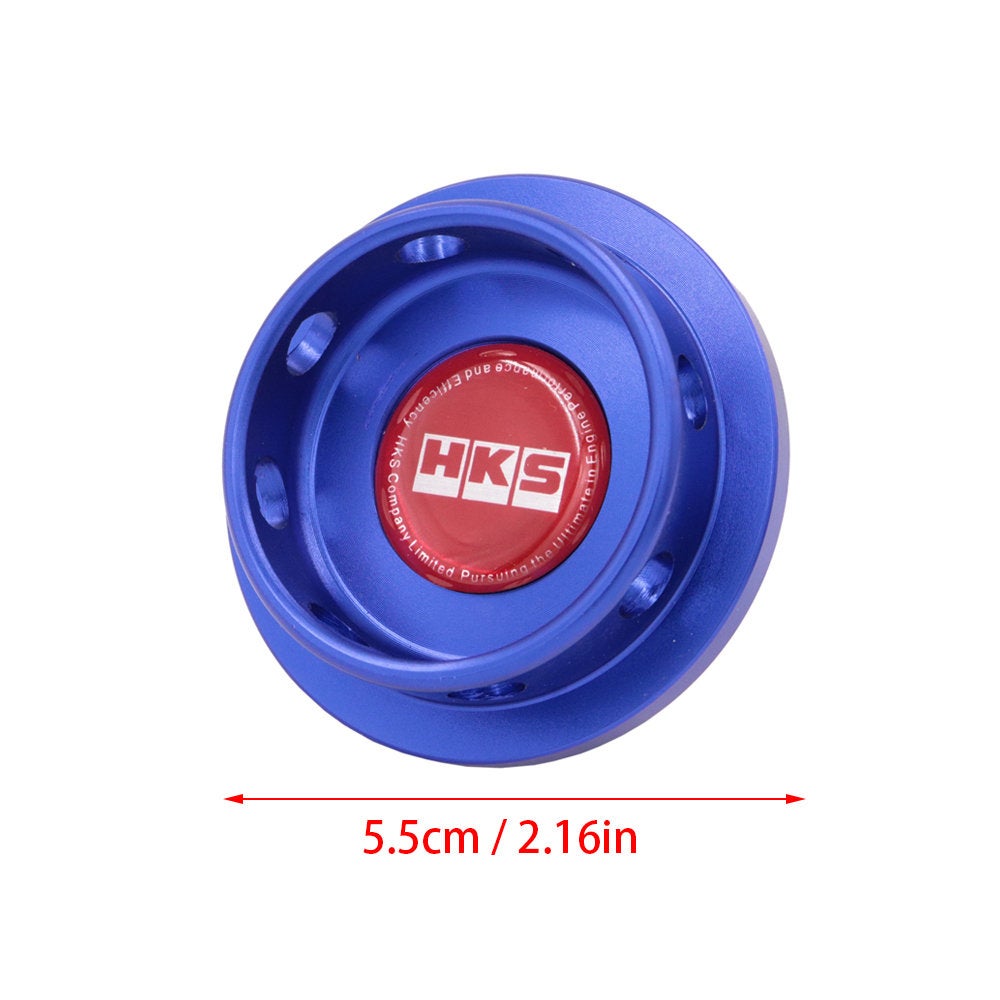 Brand New HKS Blue Engine Oil Fuel Filler Cap Billet For Nissan