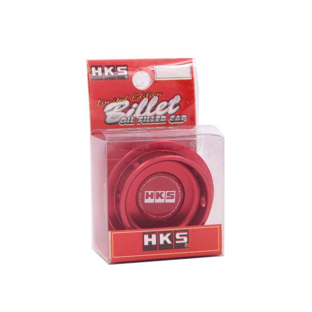 Brand New HKS Red Engine Oil Fuel Filler Cap Billet For Nissan
