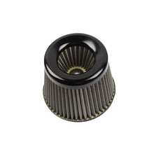 Load image into Gallery viewer, Brand New Universal JDM BLACK 3&quot; 76mm Power Intake High Flow Cold Air Intake Filter Cleaner