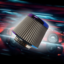Load image into Gallery viewer, Brand New Universal JDM Neo-Chrome 3&quot; 76mm Power Intake High Flow Cold Air Intake Filter Cleaner