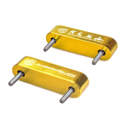 Brand New 2PCS New Gold Password JDM Hood Vent Spacer Risers JDM 90-01 Integra / 88-15 Honda Civic / 16-21 Honda Civic