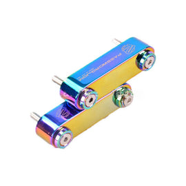 Brand New 2PCS New Neo-Chrome Password JDM Hood Vent Spacer Risers JDM 90-01 Integra / 88-15 Honda Civic / 16-21 Honda Civic