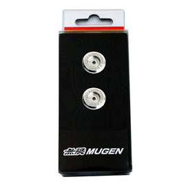 Brand New 2PCS JDM Mugen Power Silver License Plate Frame Bolts Screws Fasteners Universal