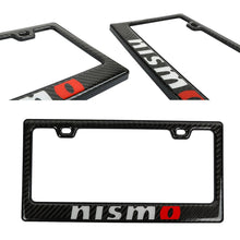 Load image into Gallery viewer, Brand New Universal 100% Real Carbon Fiber Nismo License Plate Frame - 1PCS