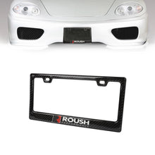 Load image into Gallery viewer, Brand New 1PCS Universal 100% Real Carbon Fiber Roush Performance License Plate Frame - 1PCS