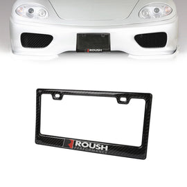 Brand New 1PCS Universal 100% Real Carbon Fiber Roush Performance License Plate Frame - 1PCS