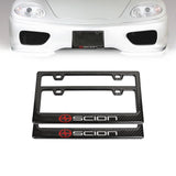 Brand New Universal 100% Real Carbon Fiber Scion License Plate Frame - 2PCS