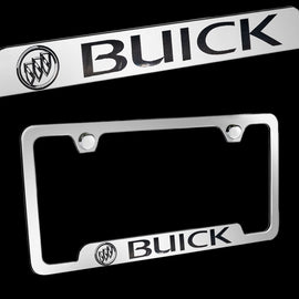 Brand New 1PCS Buick Chrome Stainless Steel License Plate Frame Officially Licensed