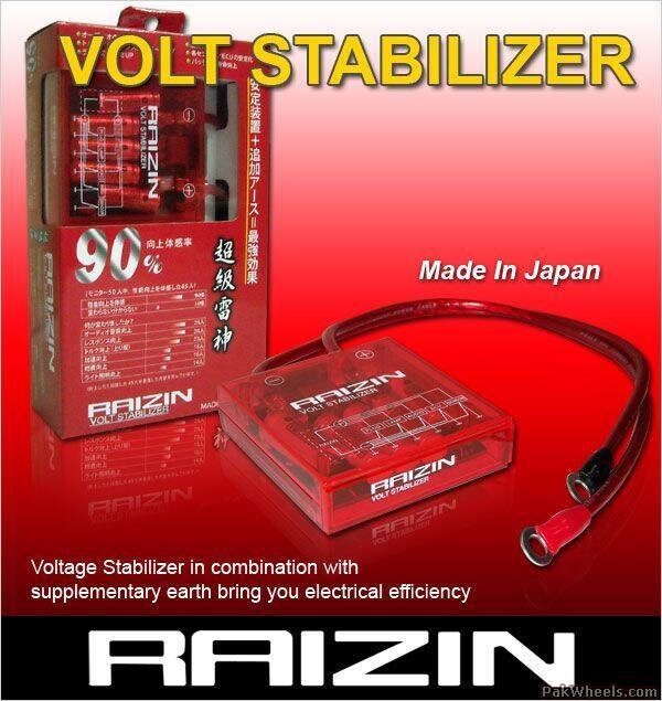 Brand New RAIZIN Red Fuel Saver JDM Universal Voltage Stabilizer Connects to Battery