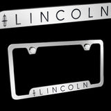 Brand New 1PCS Lincoln Chrome Stainless Steel License Plate Frame Officially Licensed