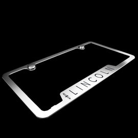Brand New 1PCS Lincoln Chrome Stainless Steel License Plate Frame Officially Licensed