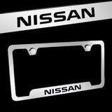 Brand New 1PCS Nissan Chrome Stainless Steel License Plate Frame Officially Licensed
