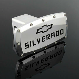 Brand New Silverado Silver Tow Hitch Cover Plug Cap 2