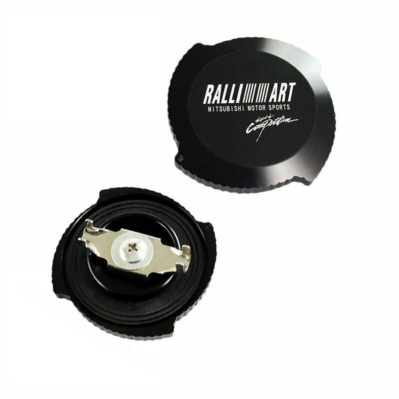 Brand New Ralliart Black Aluminum Racing Engine Oil Filler Cap For MITSUBISHI