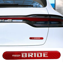 Load image into Gallery viewer, Brand New 1PCS Bride Real Carbon Fiber Car Trunk Side Fenders Door Badge Scratch Guard Sticker