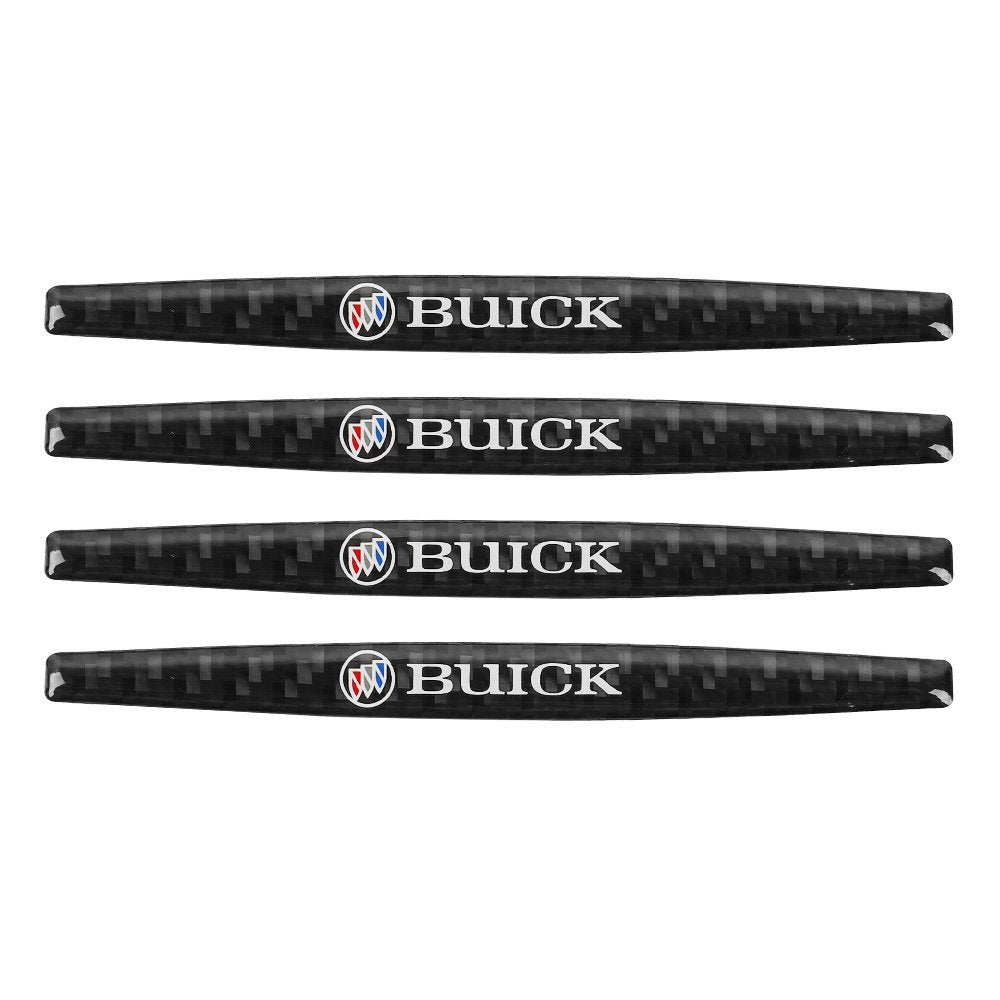 Brand New 4PCS Buick Real Carbon Fiber Anti Scratch Badge Car Door Handle Cover Trim