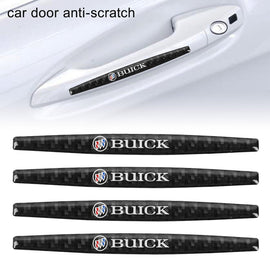 Brand New 4PCS Buick Real Carbon Fiber Anti Scratch Badge Car Door Handle Cover Trim