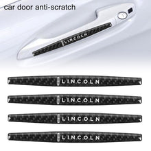 Load image into Gallery viewer, Brand New 4PCS Lincoln Real Carbon Fiber Anti Scratch Badge Car Door Handle Cover Trim