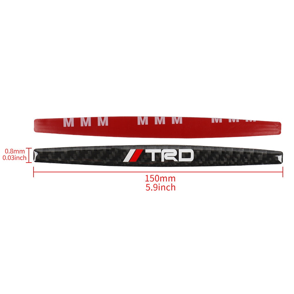 Brand New 4PCS TRD Real Carbon Fiber Anti Scratch Badge Car Door Handle Cover Trim