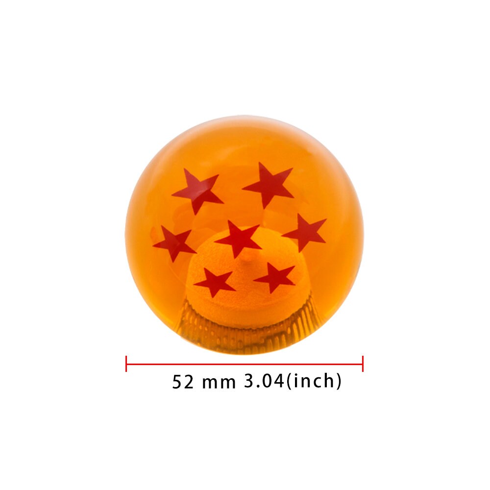 Brand New 7 Star Orange Dragon ball Z Custom 54mm Shift Knob M8x1.25 M10x1.5 M10x1.25 M12x1.25