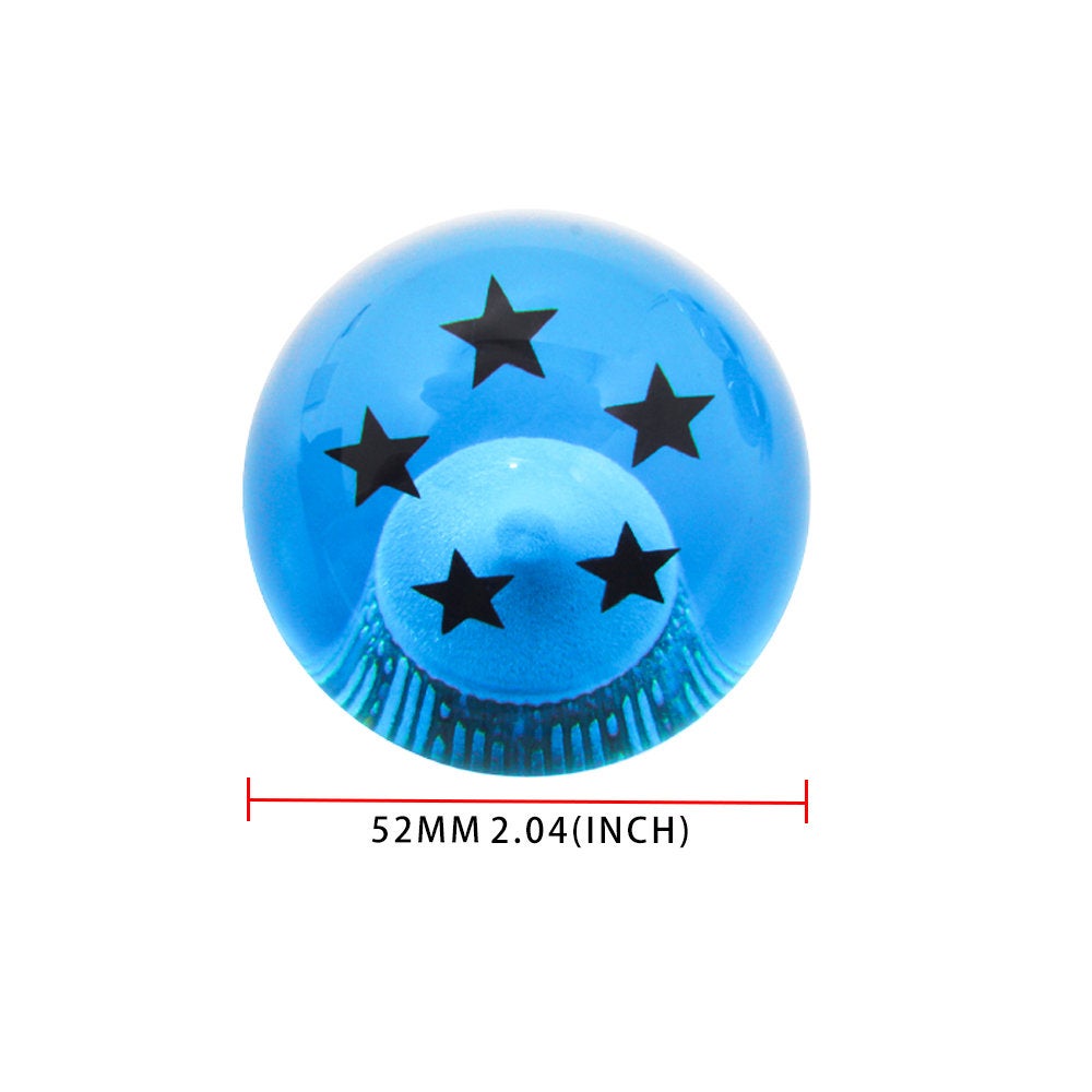 Brand New 5 Star Blue Dragon ball Z Custom 54mm Shift Knob M8x1.25 M10x1.5 M10x1.25 M12x1.25