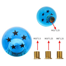 Load image into Gallery viewer, Brand New 5 Star Blue Dragon ball Z Custom 54mm Shift Knob M8x1.25 M10x1.5 M10x1.25 M12x1.25