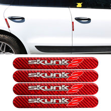 Load image into Gallery viewer, Brand New 4PCS Skunk2 Real Carbon Fiber Car Trunk Side Fenders Door Badge Scratch Guard Sticker
