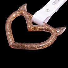 Load image into Gallery viewer, Brand New Devil Demon Heart Gold JDM TSURIKAWA Ring Subway Train Bus Handle Strap Charm Drift