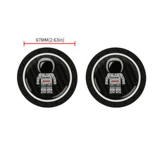 Load image into Gallery viewer, Brand New 2PCS ASIMO Real Carbon Fiber Car Cup Holder Pad Water Cup Slot Non-Slip Mat Universal