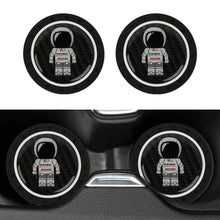 Load image into Gallery viewer, Brand New 2PCS ASIMO Real Carbon Fiber Car Cup Holder Pad Water Cup Slot Non-Slip Mat Universal