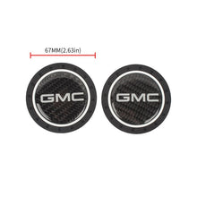 Load image into Gallery viewer, Brand New 2PCS GMC Real Carbon Fiber Car Cup Holder Pad Water Cup Slot Non-Slip Mat Universal