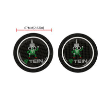 Load image into Gallery viewer, Brand New 2PCS Tein Real Carbon Fiber Car Cup Holder Pad Water Cup Slot Non-Slip Mat Universal